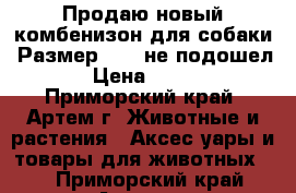 Продаю новый комбенизон для собаки. Размер 18 , не подошел . › Цена ­ 1 000 - Приморский край, Артем г. Животные и растения » Аксесcуары и товары для животных   . Приморский край,Артем г.